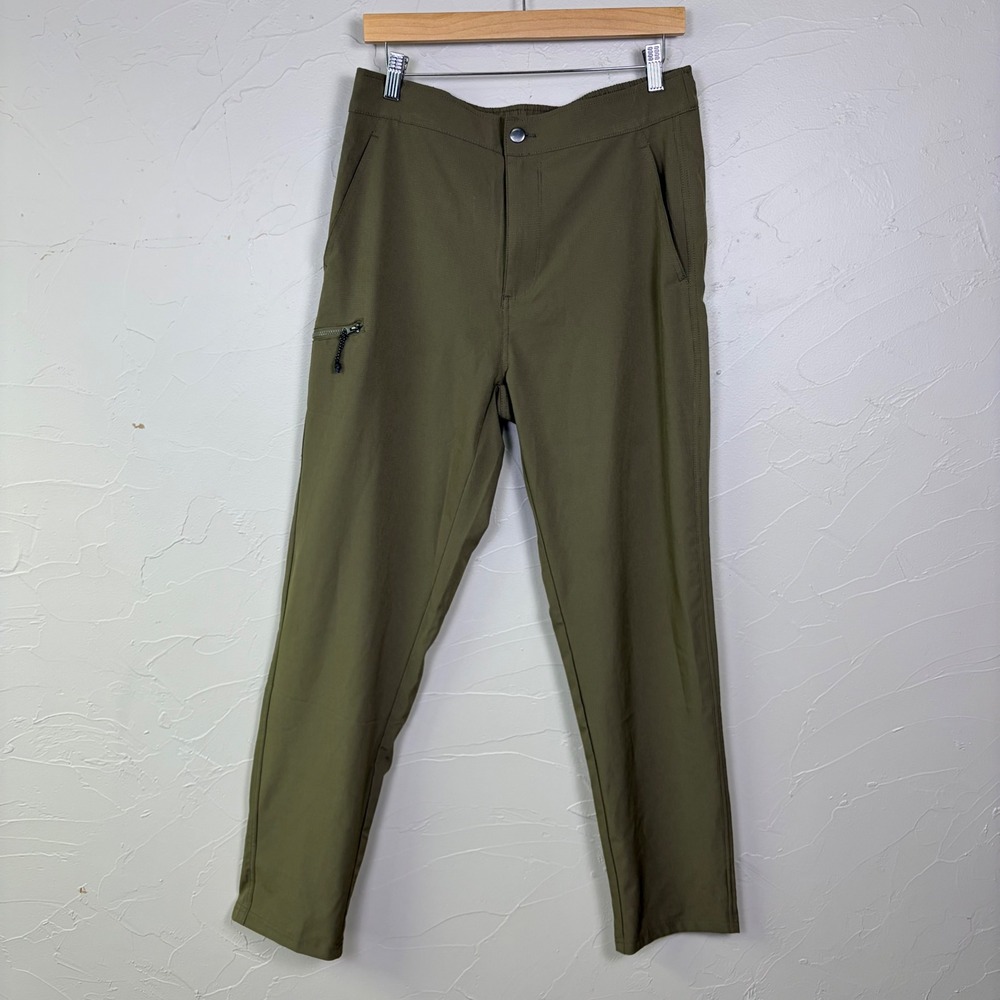Eddie Bauer Ripstop Hiking Pants Mens Medium Green Cargo Outdoors Gorpcore